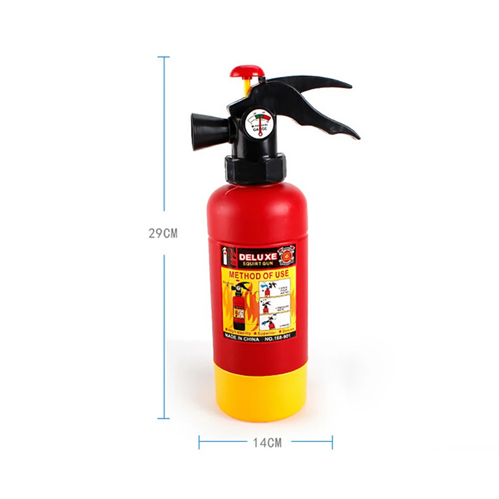 Kids Pull-Type Fire Extinguisher Water Gun Cap Firefighting Suit Beach Play Toys Educational Toy For Boys Gift