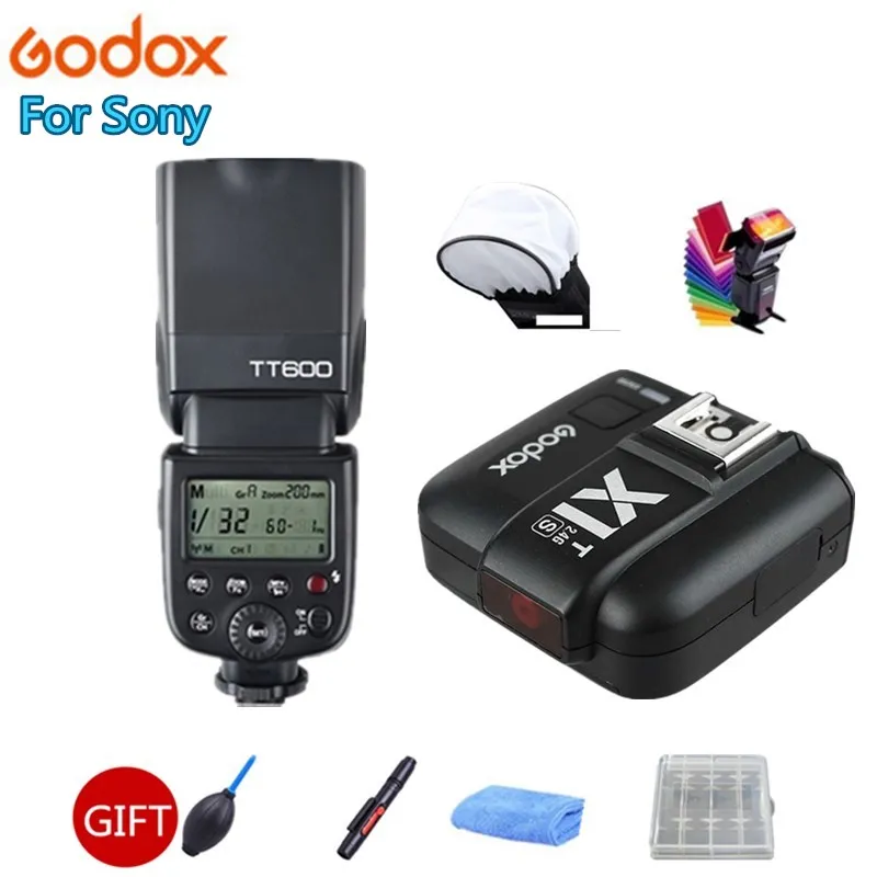 Godox TT600S GN60 2,4G HSS камера Вспышка Speedlite+ X1T-S передатчик триггер для камеры sony A7 A7S A7R A7 II A6000 A58 A99