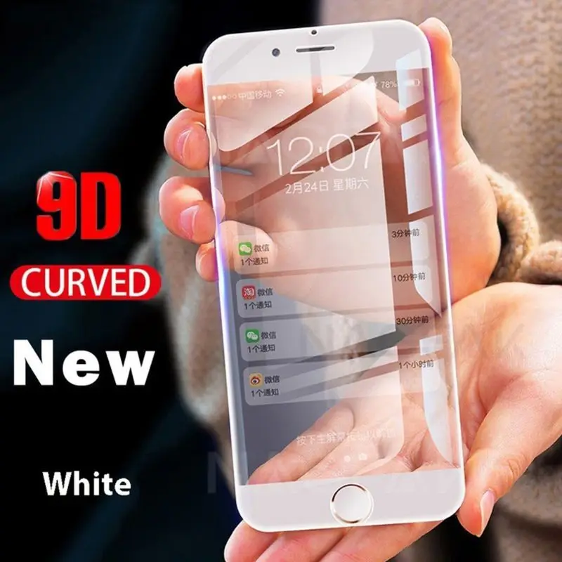 9D изогнутый край закаленного стекла полный экран Защитная пленка для iPhone 6 plus