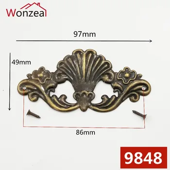 

10pcs Iron Jewelry Box Corner Protector Bronze Decorative Corner Bracket Antique Book Frame Accessories Furniture Hardware