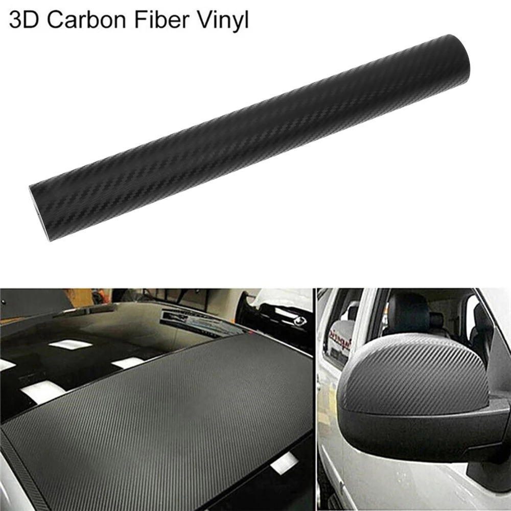 3D Waterproof Carbon Fiber Vinyl Car Wrap Sheet Roll Film Sticker Decal Paper
