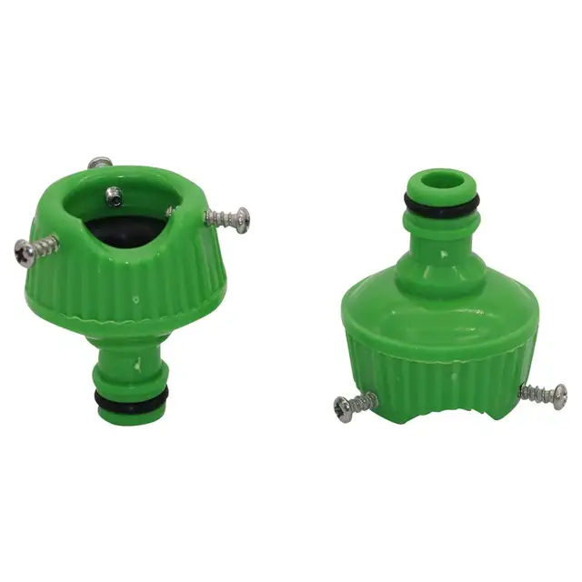 2Pcs Universal Water Faucet Adapter with Fastening Bolt Garden Watering 16-22mm Tap Pipe Snap Connector Irrigation Tube Fitting 4