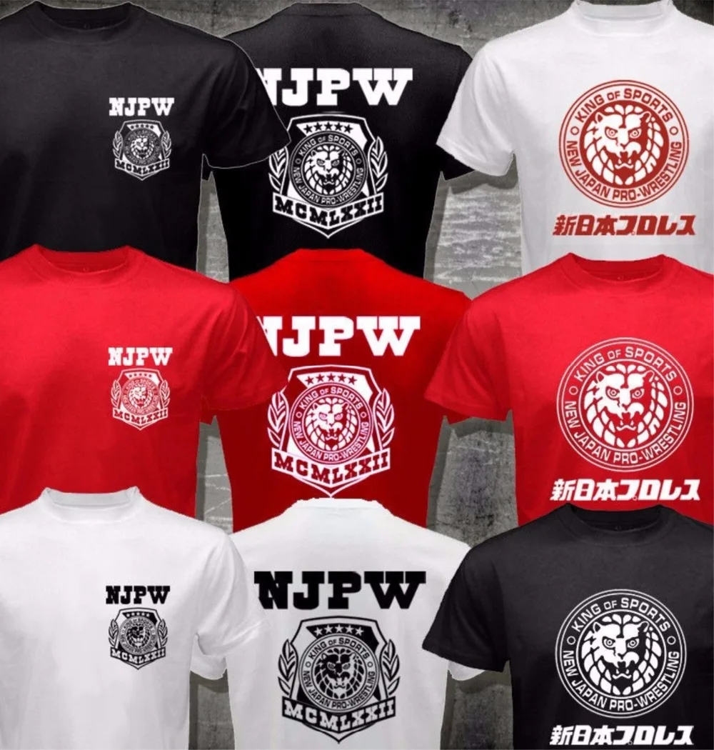 جديد أنطونيو INOKI NJPW اليابان برو المصارعة T قميص رجل PURORESU الأسد شعار يا الرقبة تي شيرت أسود أبيض أحمر قصيرة كم T قميص جديد أنطونيو INOKI NJPW اليابان برو المصارعة T قميص رجل PURORESU الأسد شعار يا الرقبة تي شيرت أسود أبيض أحمر قصيرة كم T قميص