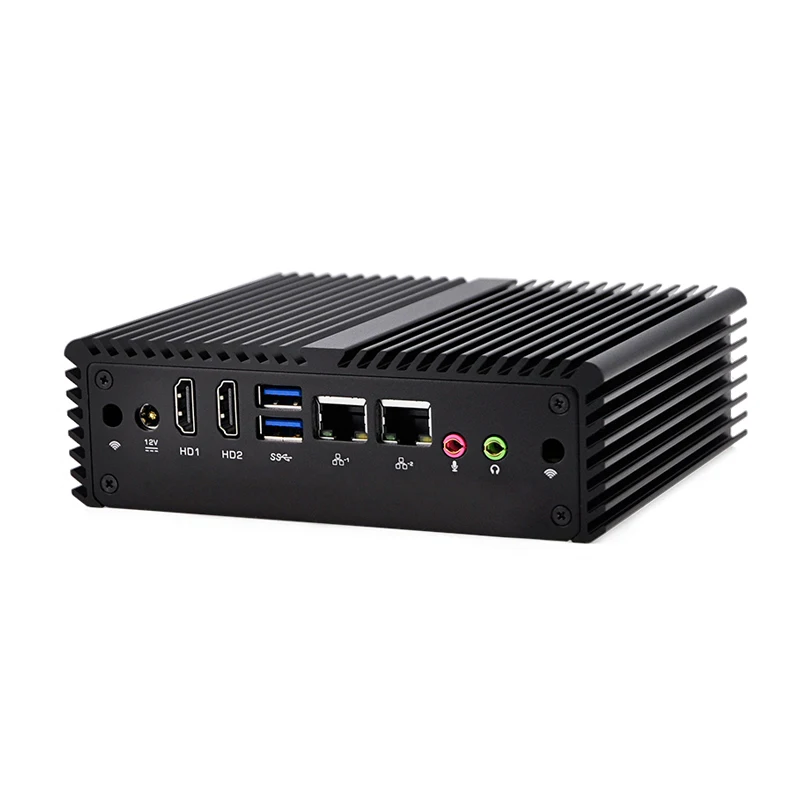 Мини ПК Qotom Celeron Core i3 i5 i7 поддержка Linux Ubuntu Win безвентиляторный микро компьютер 2