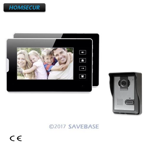 

HOMSECUR 7" Wired Video Security Door Phone Electric Lock Supported for Home Security