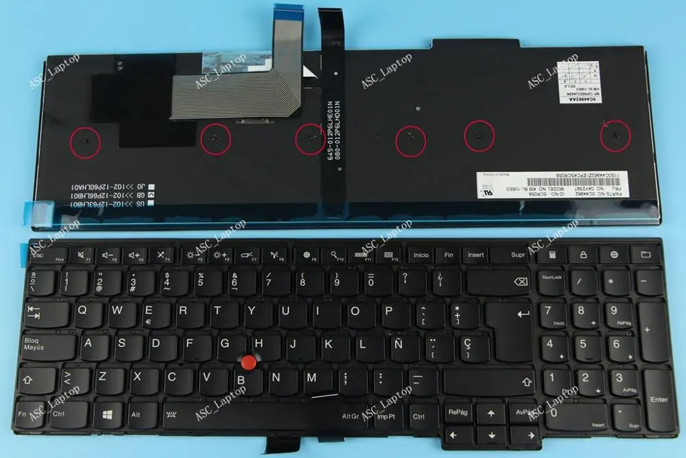 NEW For Lenovo Thinkpad E560 E565 E560c Keyboard Spanish Teclado SP