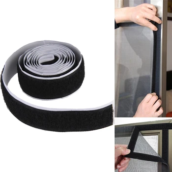 

2 Rolls 1M 3ft Strong Self Adhesive Fastener Loop Tape Round Pads Tape Magic Stick Home Textiles Apparel Sewing Accessories