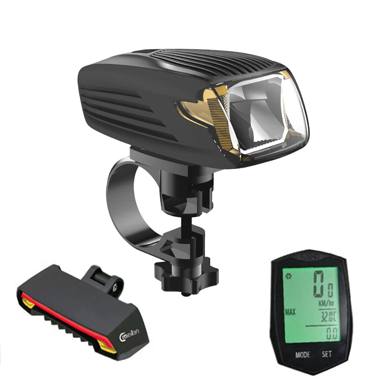 

Bike Computer Speedometer stopwatch&Cmeilan X5 Rear lamp Cycling tail lights&Meilan X1 Smart Bicycle Light Bike Led Front Light