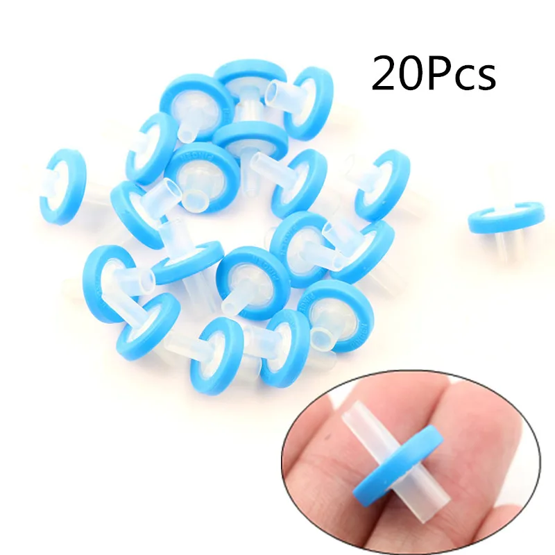 

20Pcs PTFE Syringe Filters 13mm 0.22Micron (um) Deschem Chemistry Labware Blue