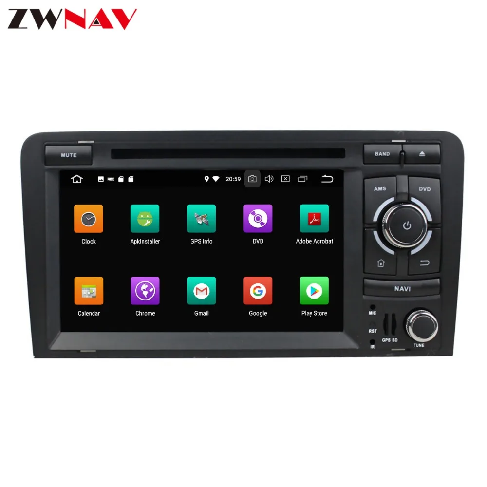 Cheap Android 9 4+32G Car CD DVD Player GPS navigation For Audi A3 2006-2013 head unit multimedia player tape recorder 2