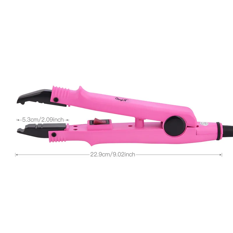 Профессиональное средство для наращивания волос в постоянной температуре плоская пластина соединительное устройство для волос инструмент для плавления жар железо палочка 42 - Цвет: Pink
