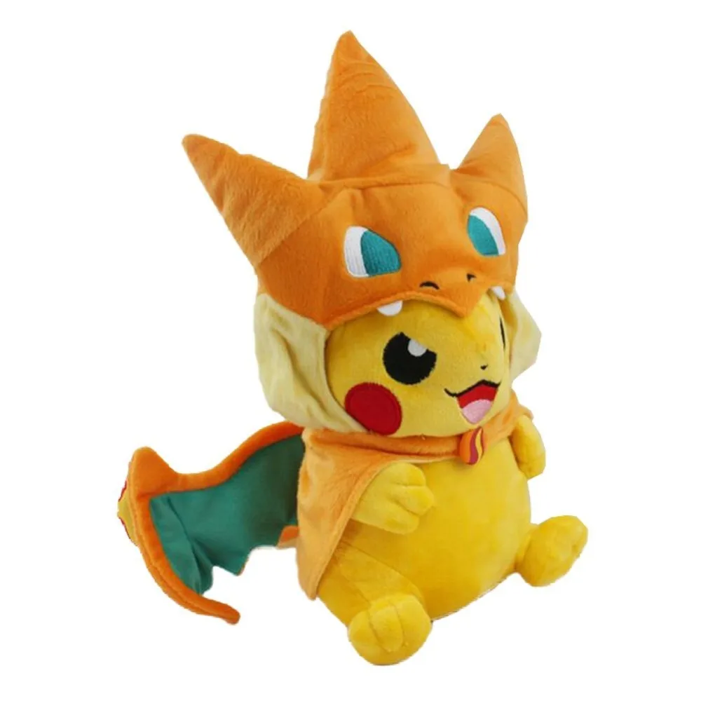 

10 inch Nice Soft Action Figure Kunai Plush Pikazard Stuffed Animal with coat Doll Cute pretty doll birthday christmas gift kids