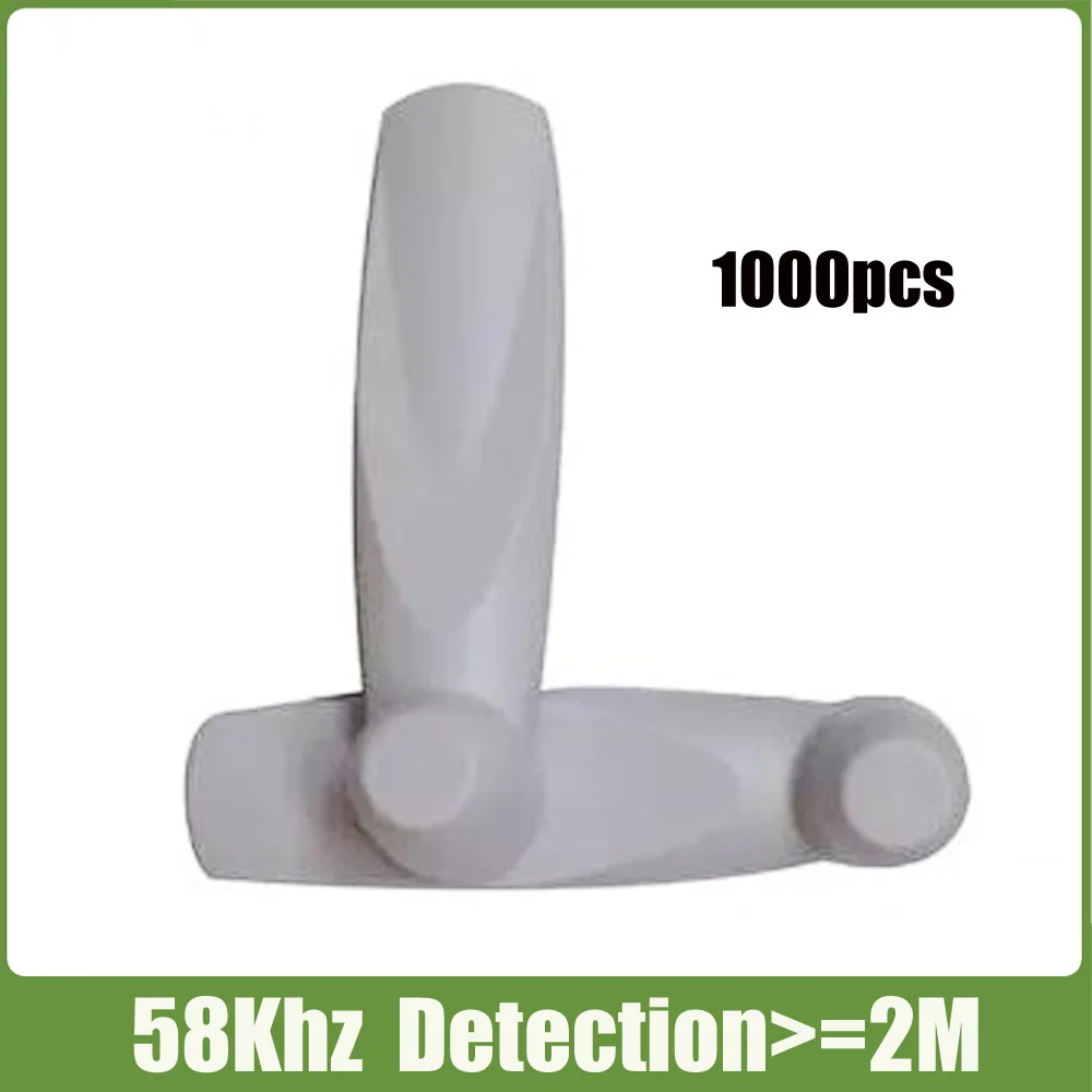 

1000 piece clothing security tag ABS material with compatible pins for AM 58Khz eas system 1000 piece