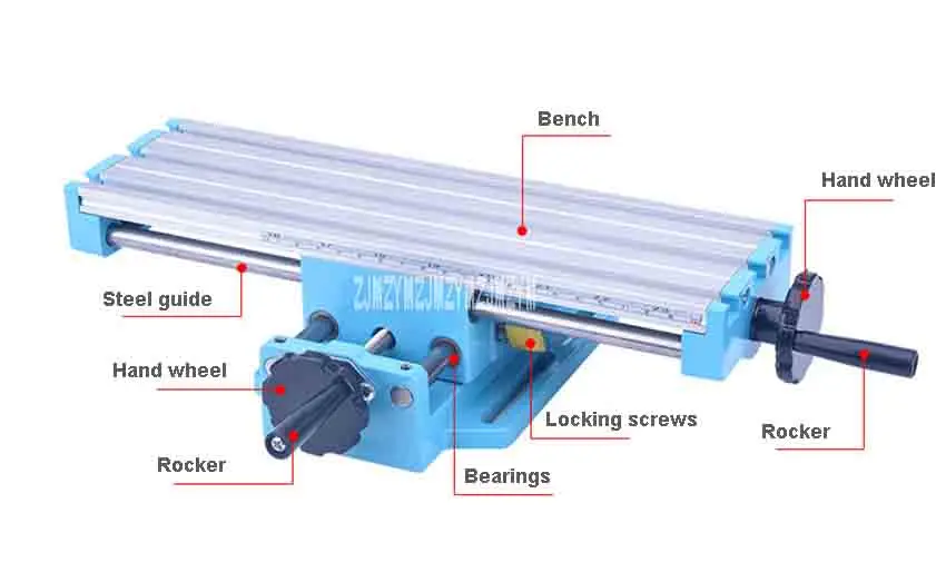 DR201801 мини-крестообразный скользящий стол многофункциональный сверлильный фрезерный станок подходит для электрических сверлильных кронштейнов, скамейных сверл и т. Д