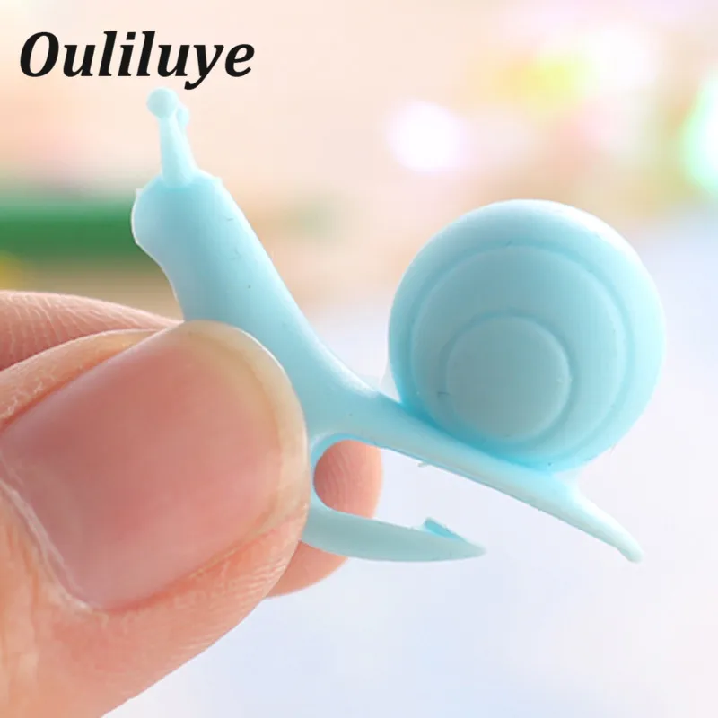 

10pcs Cute Snail Silicone Tea Holder Cooking Tools Small Snail Recognizer Device Tea Infuser Cup Of Tea Hanging Bag Color Random