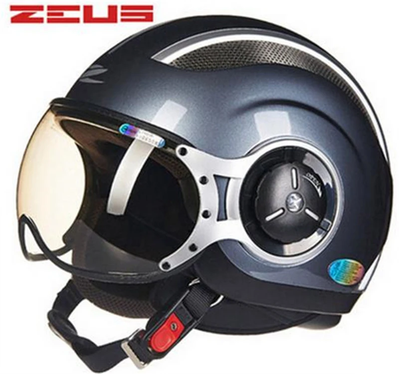 ZEUS тайваньский мотоциклетный шлем motocorss jet retro3/4 half helmet218C - Цвет: color9