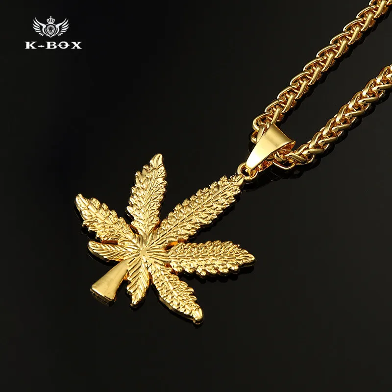 подвеска лист золото