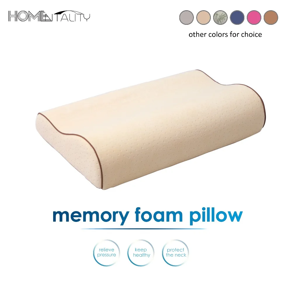 Colorful Memory Foam Neck Pillow Orthopedic Bedding Pillows Health Care