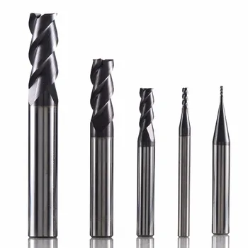 

GM-3EL tungsten steel 3 flute square head coated end mill cnc milling cutter cutting tools for metal machining profile HRC45