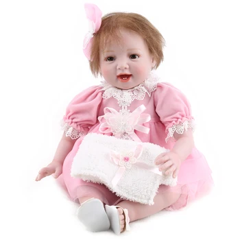 

22inch Reborn Dolls Kids Toy Silicone reborn vinyl newborn collectible Doll lifelike bedtime play house toys kids birthday gifts