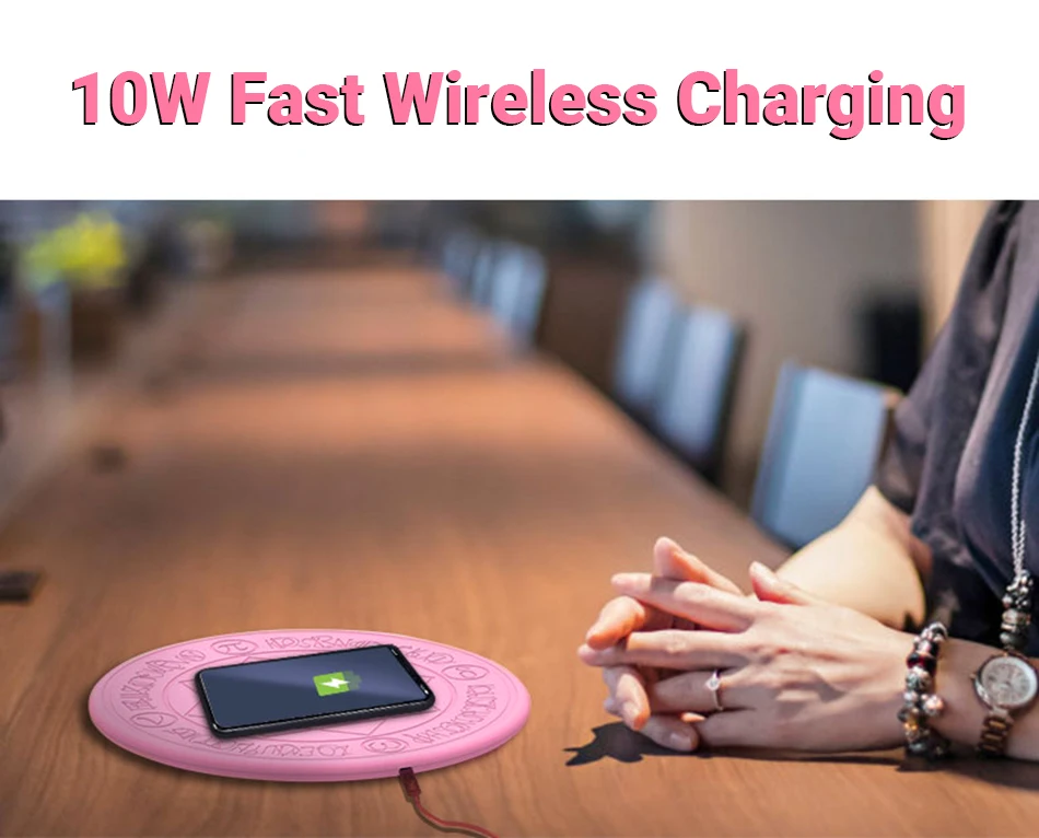 New Comic Magic Array Wireless Charger 10W Magic Circle Qi Wireless Universal Fast Charger Charging Pad Sup Drop Shipping (20)