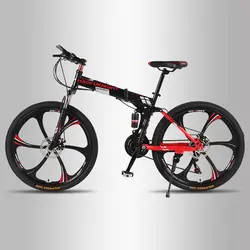 21 скорость 26 дюймов складной велосипед велосипеды двойной дисковые тормоза складные горные велосипеды студент Bicicleta дорожный высокое