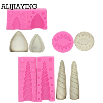 

M1180 Unicorn Animalsl Silicone Mold Fondant Mould Cake Decorating Tools Chocolate, Gumpaste, Sugarcraft, Kitchen Gadgets