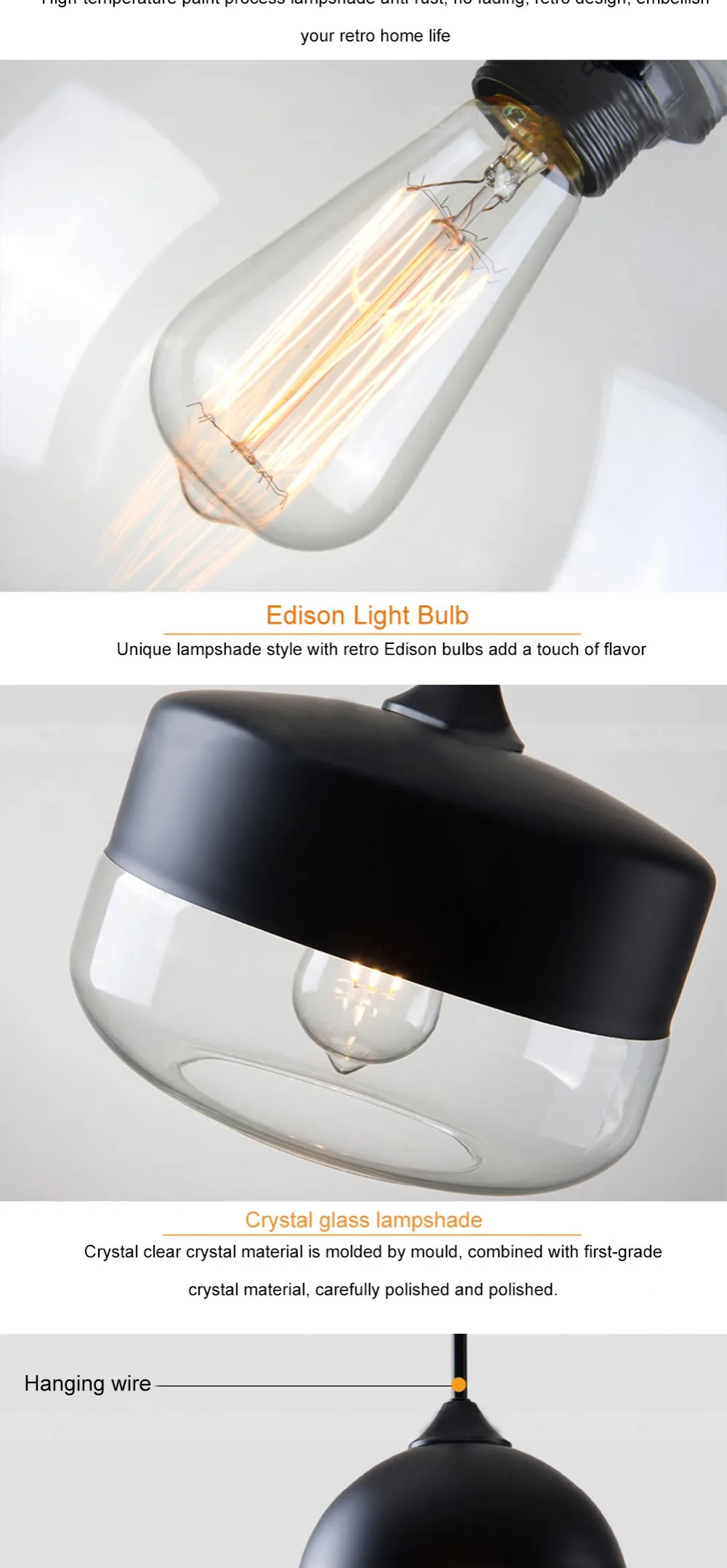 Современная Подвесная лампа в простом стиле подвесное освещение E14/E27 база креативный декоративный световой прибор для бара спальни