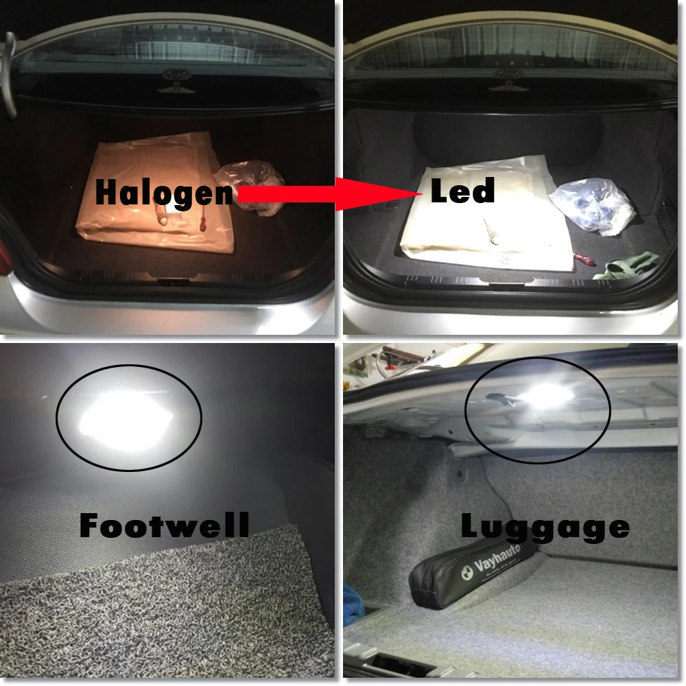 1x светодиодный светильник для интерьера BMW E90 E92 E66 E61 E39 E60 E38 E91 E93 F01 багажника