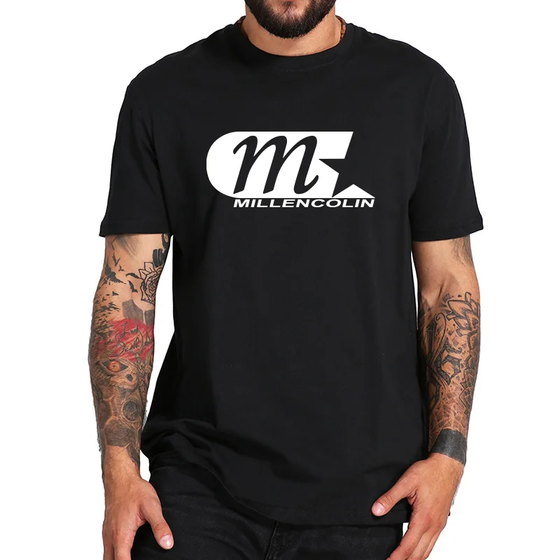 

EU Size 100% Cotton T Shirt Millencolin M Classic Logo Print Skate Punk Band T-shirt High Quality Comfortable Camisetas Tops