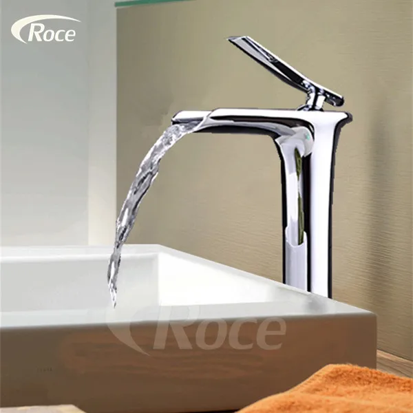 

basin faucet for cold and hot water mixing tap waterfall faucet copper washbasin leading Modern