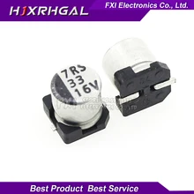 10PCS Electrolytic capacitor 16V33UF 5*5.5mm SMD aluminum electrolytic capacitor 33uf 16v