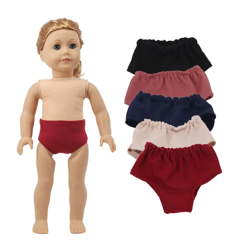 Однотонная кукольная рубашка и трусики luckdoll Размер 18 дюймов американская кукла 43