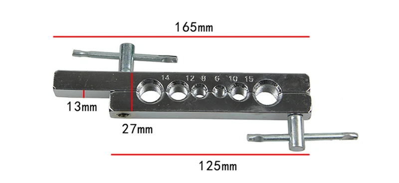 BERRYLION 6-15 мм Flaring инструмент расширитель ручной расширитель для латунной трубки расширения мундчастей широкое отверстие устройства ручные инструменты