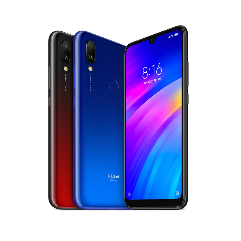 Xiaomi Redmi 7 глобальная версия 3 ГБ 32 Гб ПЗУ Восьмиядерный процессор Snapdragon 632 двойная