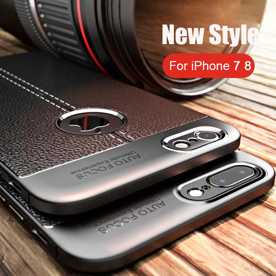 KOLPLER мягкий чехол из ТПУ для iPhone 8 дерматоглиф силиконовый бампер телефона iphone 7 PLUS