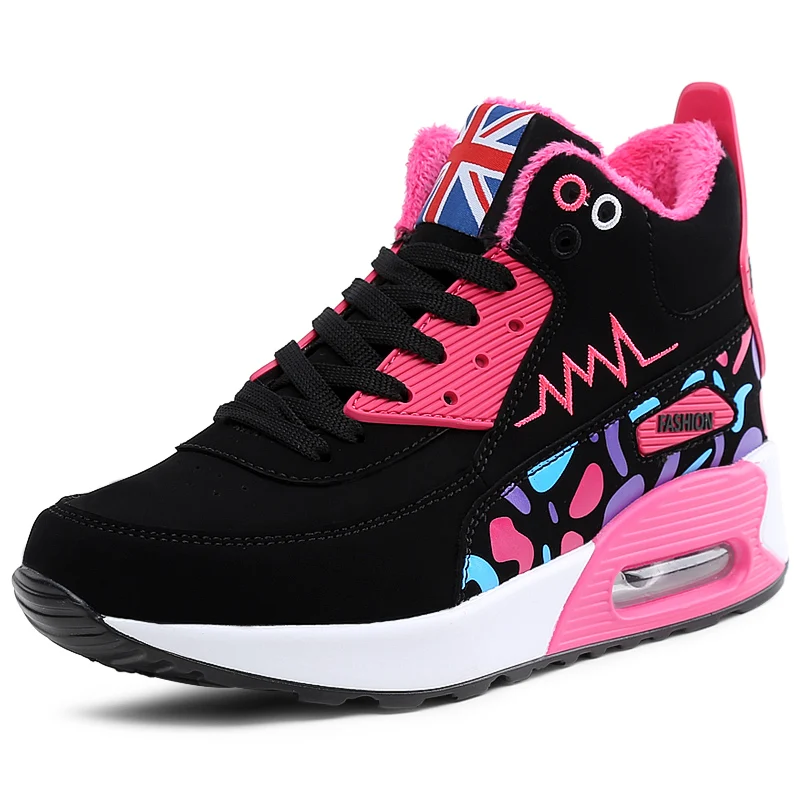 women running shoes Air Winter outdoor sport lady sneakers high top