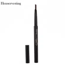 Макияж цвета 5 длительный водонепроницаемый автоматический поворот двойной карандаш для бровей