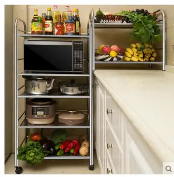 

Stainless steel kitchen set rack of storage and storage for the oven rack 2 layer 3 layer condiment vegetable shelf