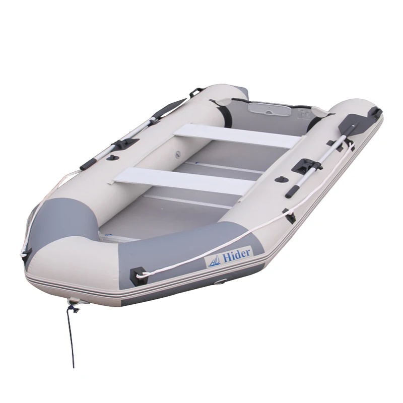 Hdier هكتار-380 التجديف قارب قابل للنفخ rofting riqid الصيد قارب PVC مادة مطاطية الاعتداء قارب مع CE