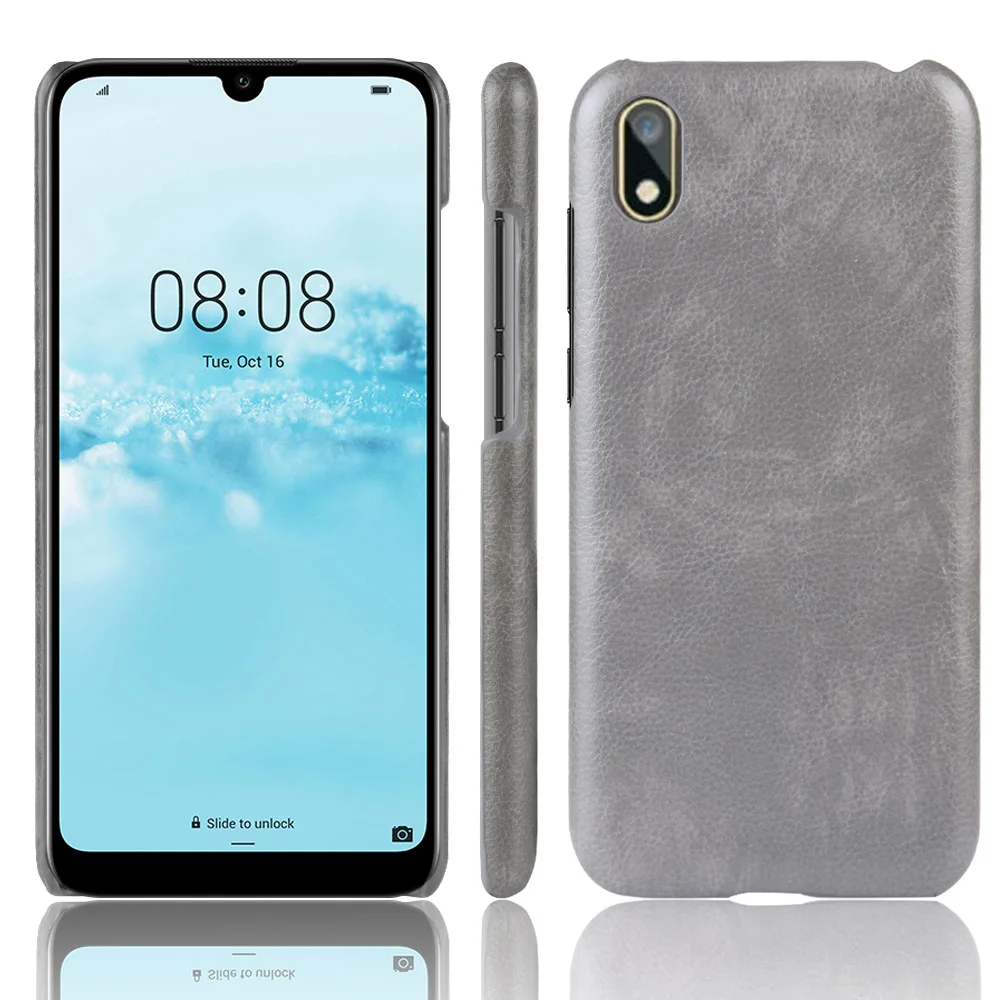 Чехол для Huawei Y5 2019 чехол из искусственной кожи в стиле ретро жесткий с узором Личи