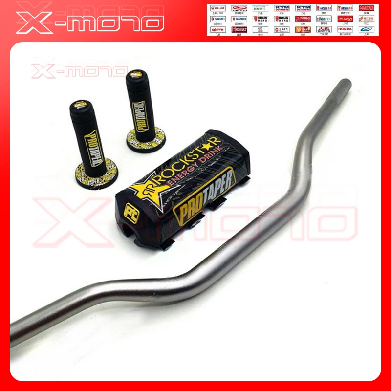 Aluminum 1 1/8'' 28mm Fat Handlebar Handle Bar Protaper Throttle Grips