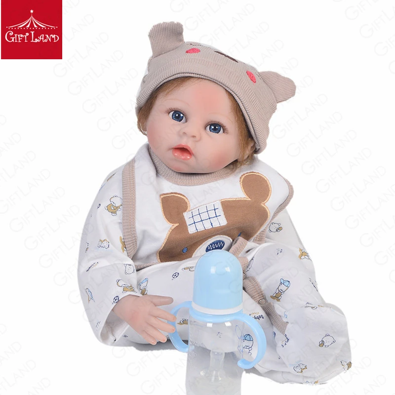 Reborn Bebe Poupee Realiste Bebe Dodu Levres Pur Bleu Yeux Mignon Petit Ours Fait A La Main Mohair Poupee Bebe Prince Bebe Princesse Cadeaux Aliexpress