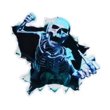 

1Pcs Car Sticker 3D Skull Skeleton Decal Auto Window Body Hood Trunk Decoration Car Stickers Car Styling Auto Accessory Hot Sale