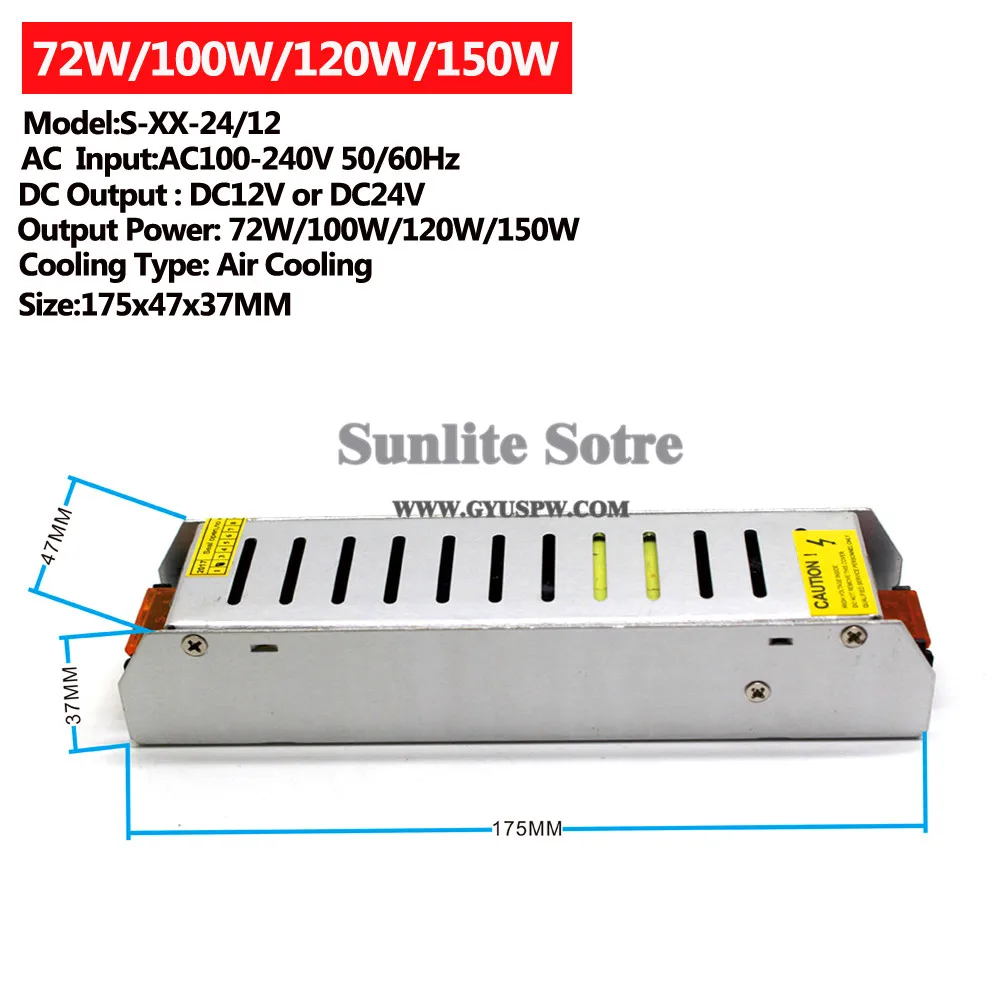72W-150W