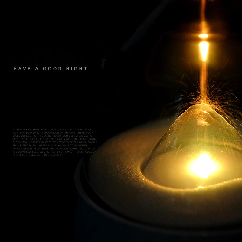 Песочные часы настольная лампа с Usb сенсорный светодиодный ночник с красочным светом для сна для ребенка Новинка Movelty огни 15 минут синхронизации