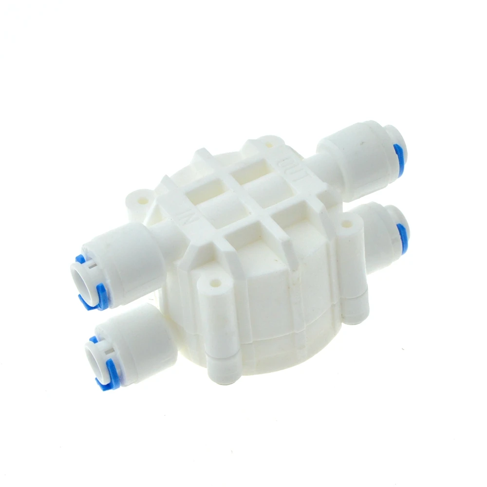 

Reverse Osmosis RO 4 Way Valve 1/4" OD Hose Quick Connection Diaphragm Valve Fitting For Water purifier Pure Water Dispenser