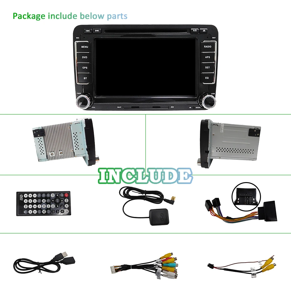 Cheap 2 DIN Car DVD player for vw golf 4 golf 5 6 passat b6 b7 cc caddy polo tiguan SEAT leon Altea Toledo GPS RADIO navigation screen 5