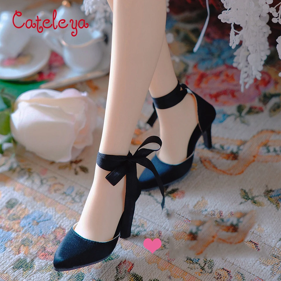 Кукла Cataleya BJD для ношения двумя способами шелковые туфли на высоком каблуке с
