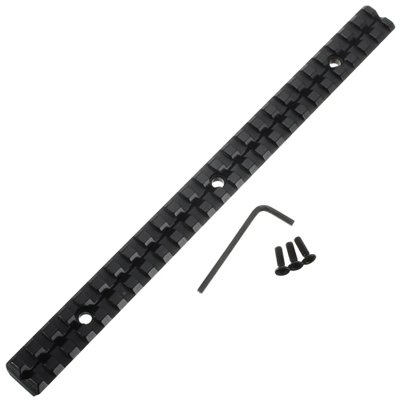

Hunting Accessories Long 257X20mm Picatinny Weaver Rail Mount Base 25Slots Scope Military Gear Equipment